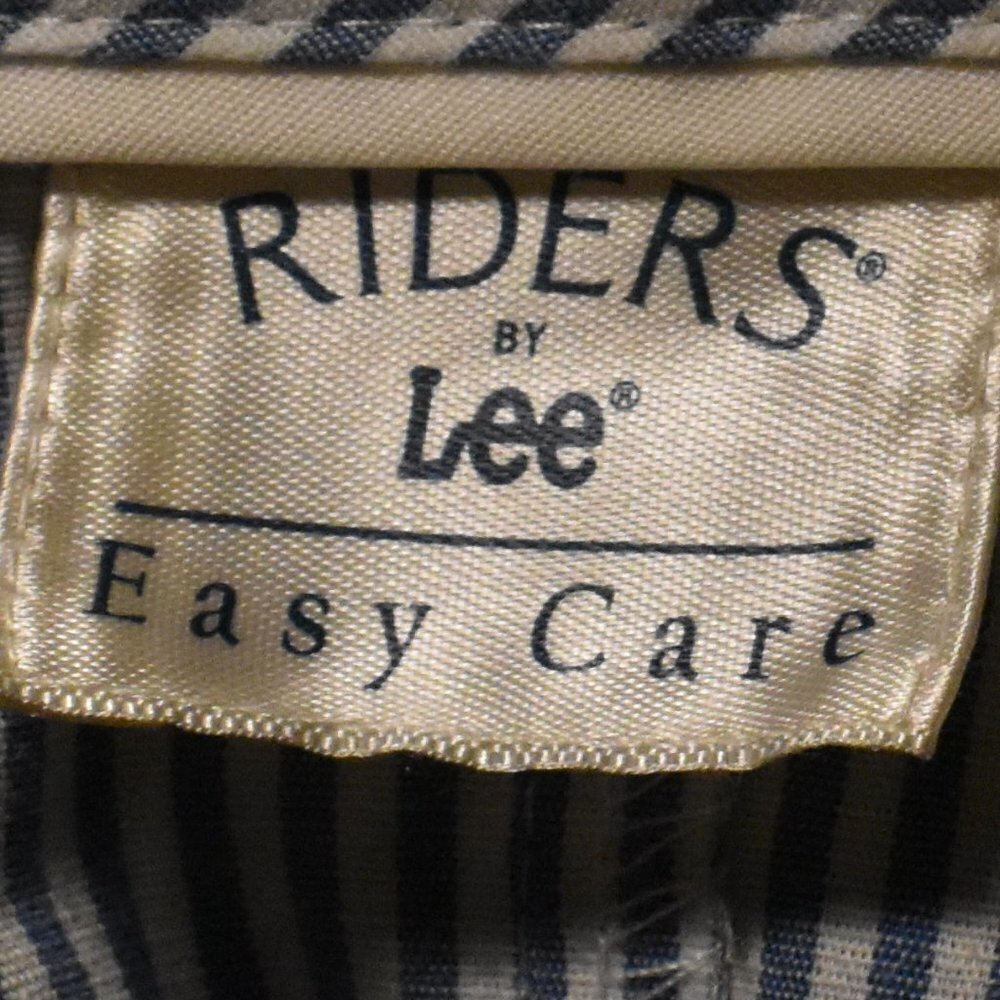 𝅺LEE Riders blue& white stripped top XL - Picture 4 of 5
